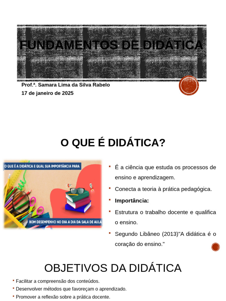 Fundamentos da Didática e Prática Educacional | PDF | Pedagogia ...