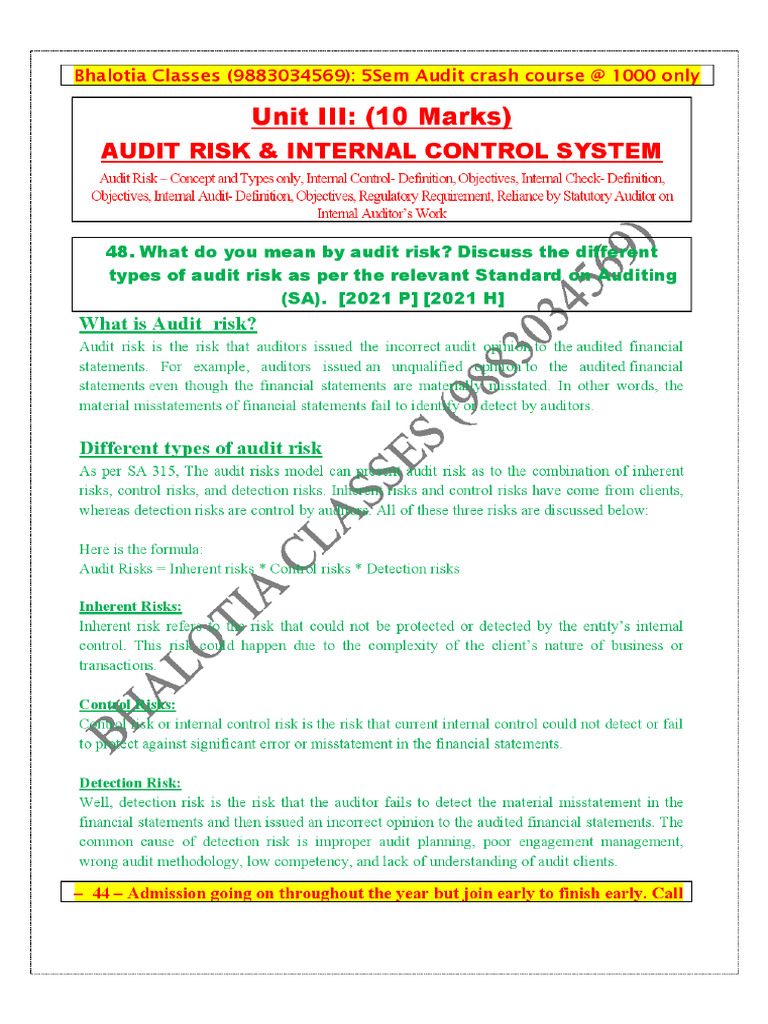 Audit Unit 3 Pdf
