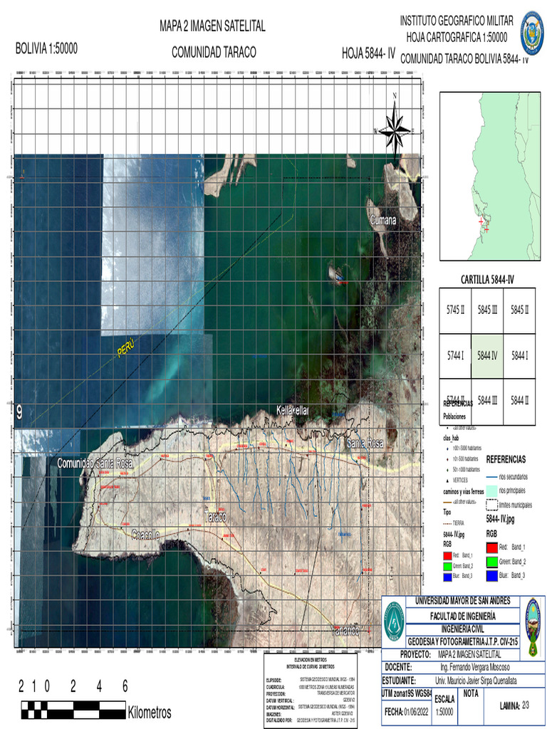 Mapa 2 Imagen Satelital | PDF | Diseño gráfico | Cartografía