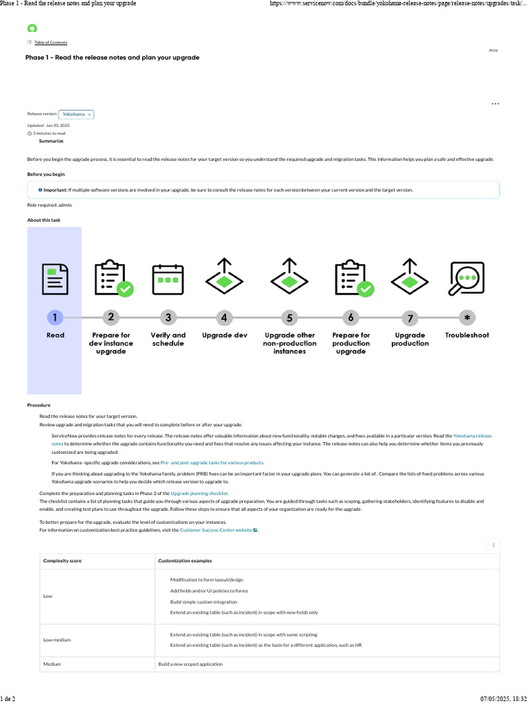 Yokohama Upgrade Planning Guide | PDF | Systems Engineering ...