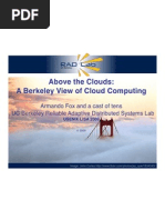 Above The Clouds: A Berkeley View of Cloud Computing