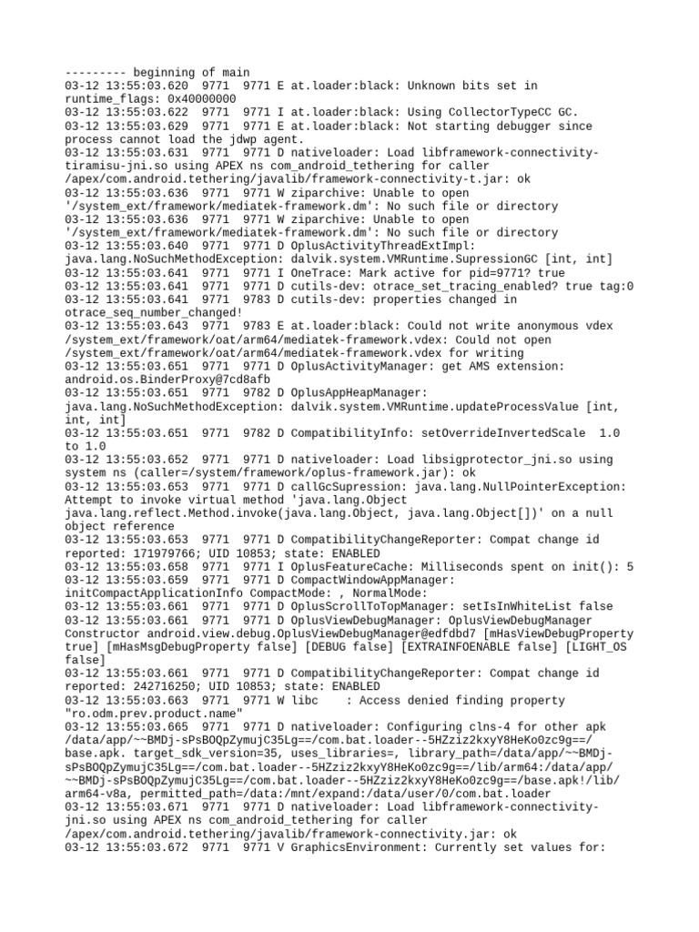 BGMI Loader and CallGC Suppression Logs | PDF | Software | System Software