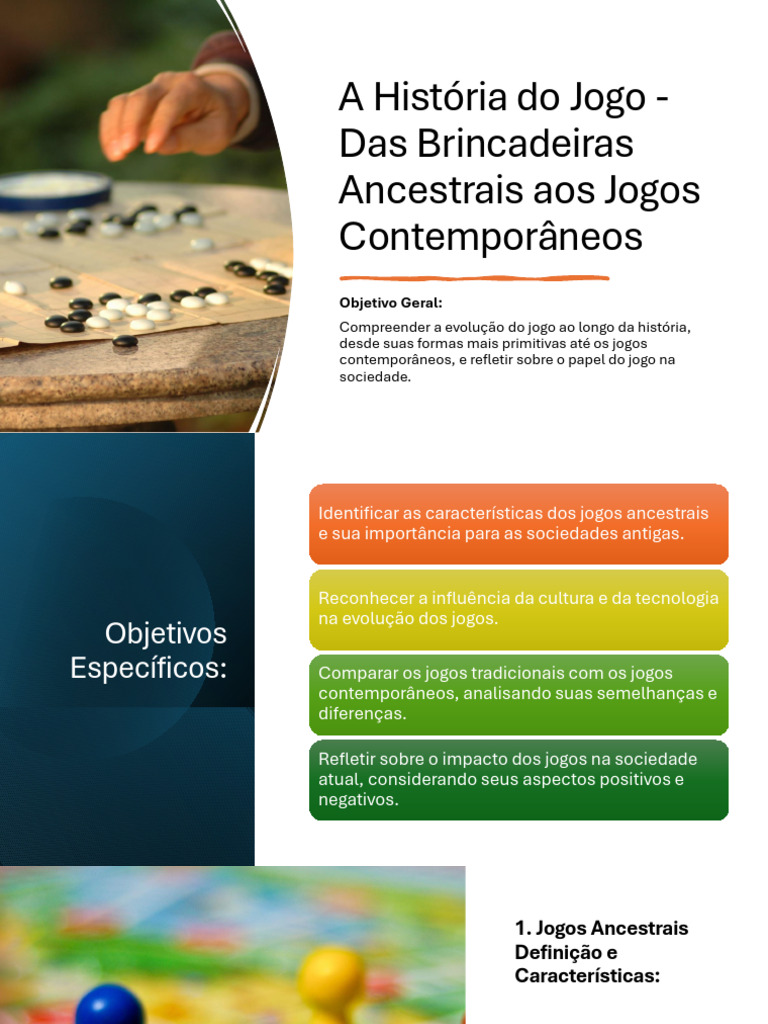 Evolução dos Jogos: Ancestrais a Hoje | PDF