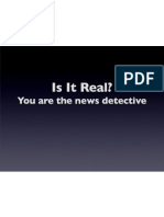 Is It Real?: You Are The News Detective