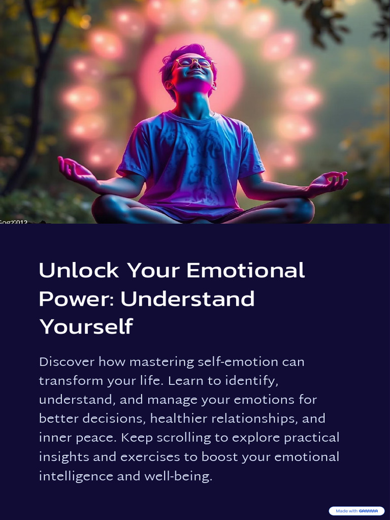 Unlock Your Emotional Power Understand Yourself | PDF | Emotions | Feeling
