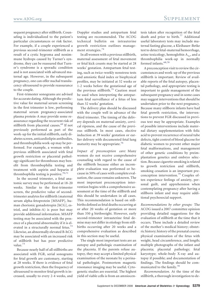 The Clinical Content of Pre Conceptional Care Reproductive History ...