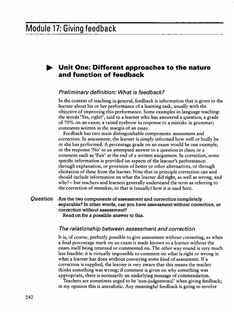 A Course in Language Teaching - PennyUR - moduLE17 | PDF