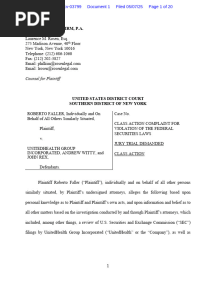 Faller v. UnitedHealth Group Incorporated 