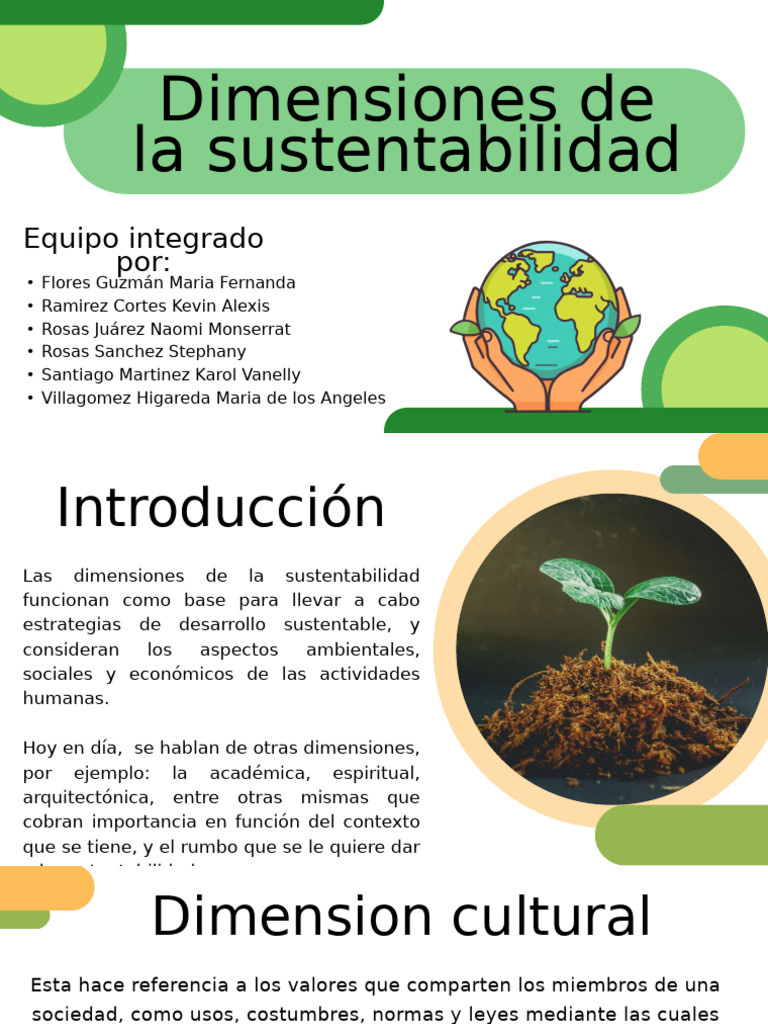 Dimensiones de la Sustentabilidad | PDF | Sustentabilidad | Desarrollo ...