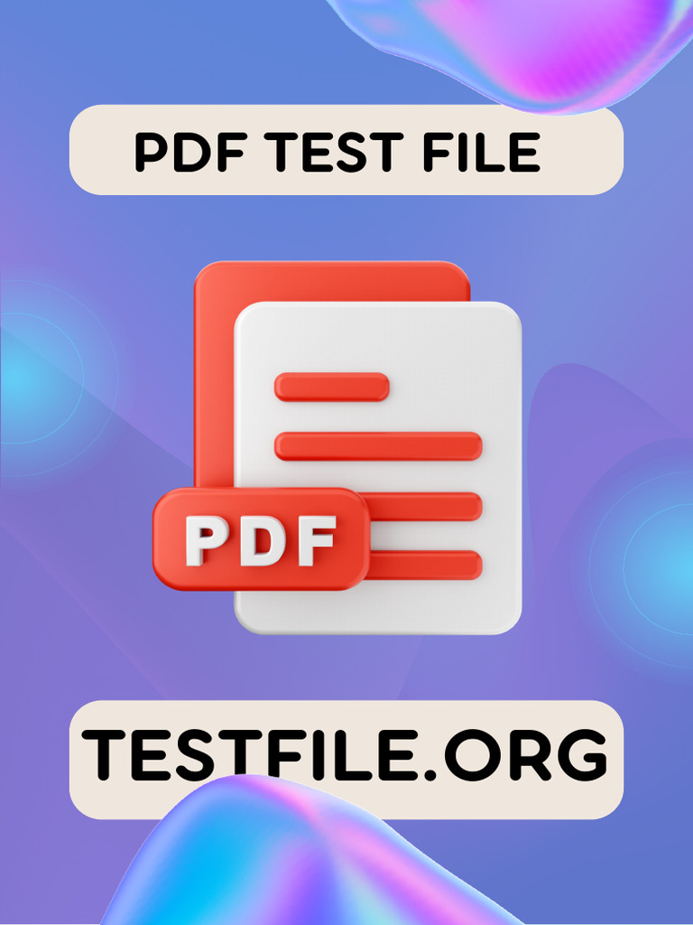PDF Test File from Testfile.org | PDF