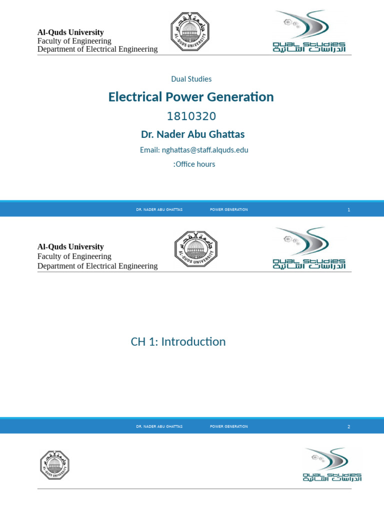 Electrical Power Generation Overview | PDF | Electricity Generation ...