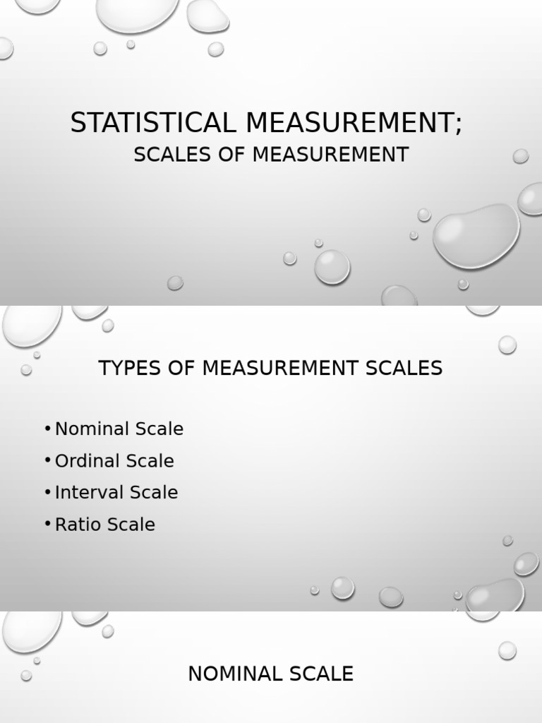 Understanding Measurement Scales | PDF | Level Of Measurement ...