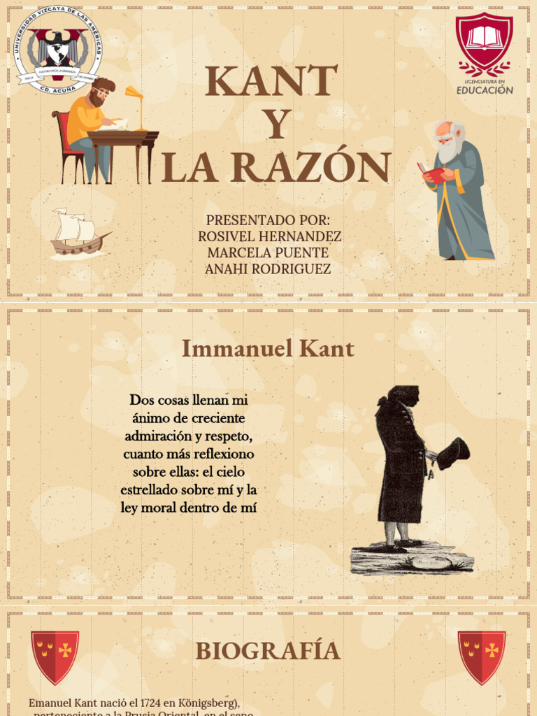 Kant y la razón: fundamentos filosóficos | PDF | Immanuel Kant ...