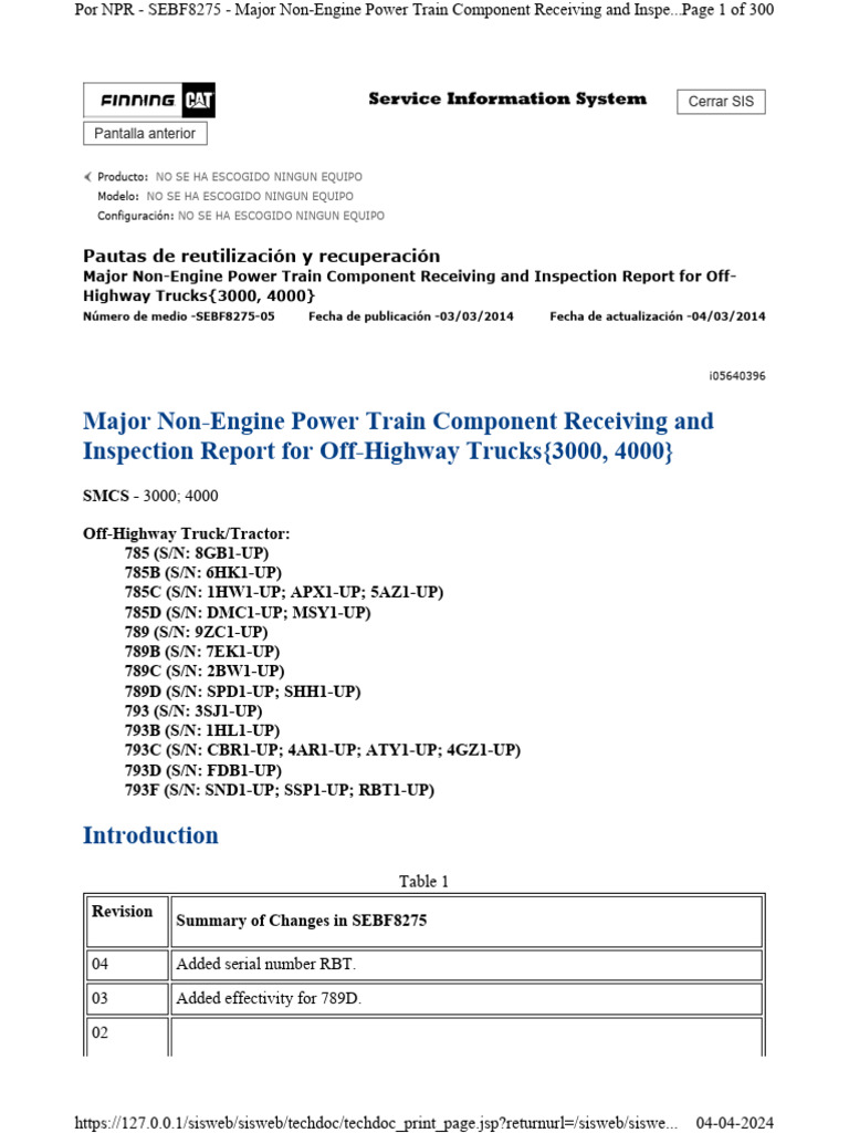 Off-Highway Truck Component Inspection Guide | PDF | Axle | Clutch