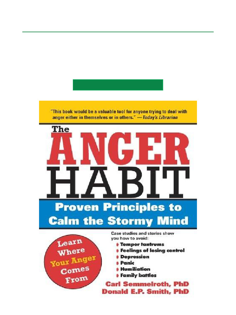 Understanding the Anger Habit | PDF | Anger | Violence