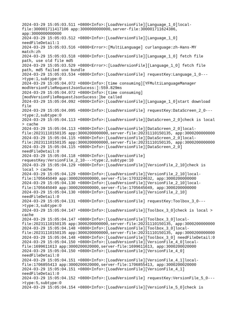 Load Version File Log Analysis | PDF | Computer Architecture | Computer ...
