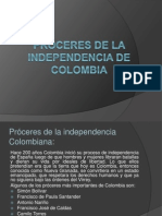 Próceres de la independencia de Colombia