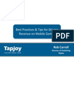 Tapjoy Mobile Revenue Best Practices