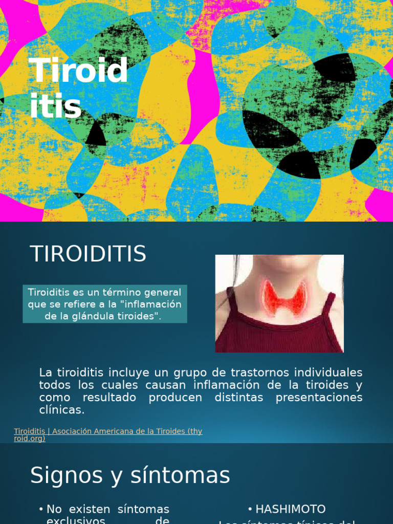 Tiroiditis | PDF | Hipertiroidismo | Hipotiroidismo