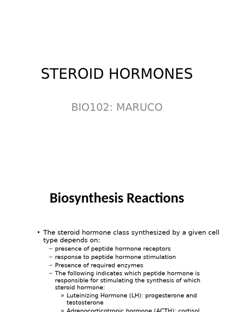 Steroid Hormones | PDF | Adrenal Gland | Luteinizing Hormone