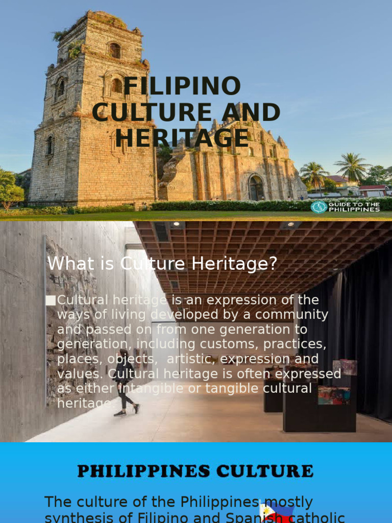 The Filipino Cultural Heritages | PDF | Cebu | Philippines