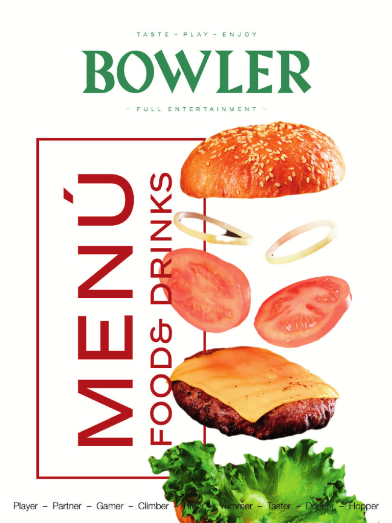 BOWLER - Menú Comida & Mixología | PDF