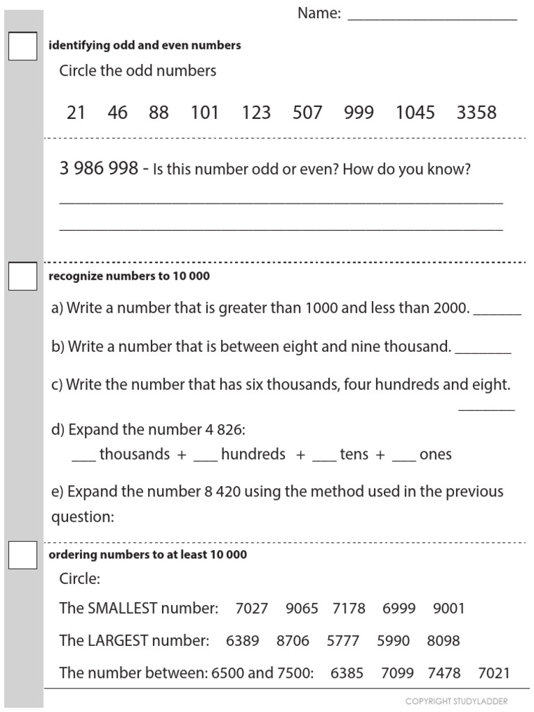 Studyladder Math Activities Guide | PDF | Mathematics