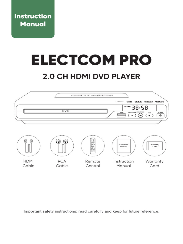 Manual DVD Player B1NFPqJ1bnL | PDF | Compact Disc | Video