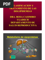 Clasificacion y Tratamiento de Las Dislipidemias