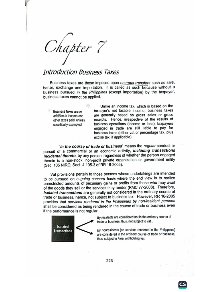 BUSINESS TAX - Book-With Ans. | PDF