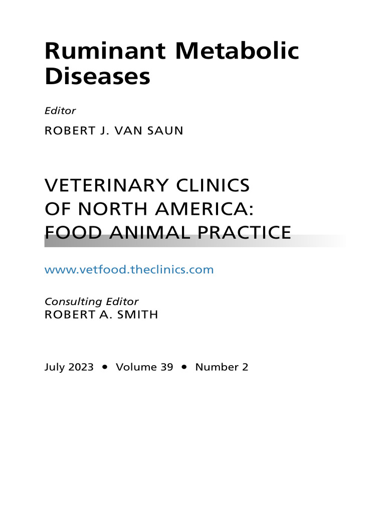 Ruminant Metabolic Diseases Overview | PDF