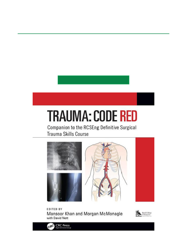 Trauma Code Red: RCSEng Companion | PDF | Surgery | Medical Specialties