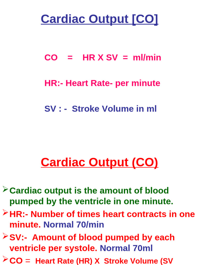 Cardiac Output (1) | PDF | Heart | Diastole