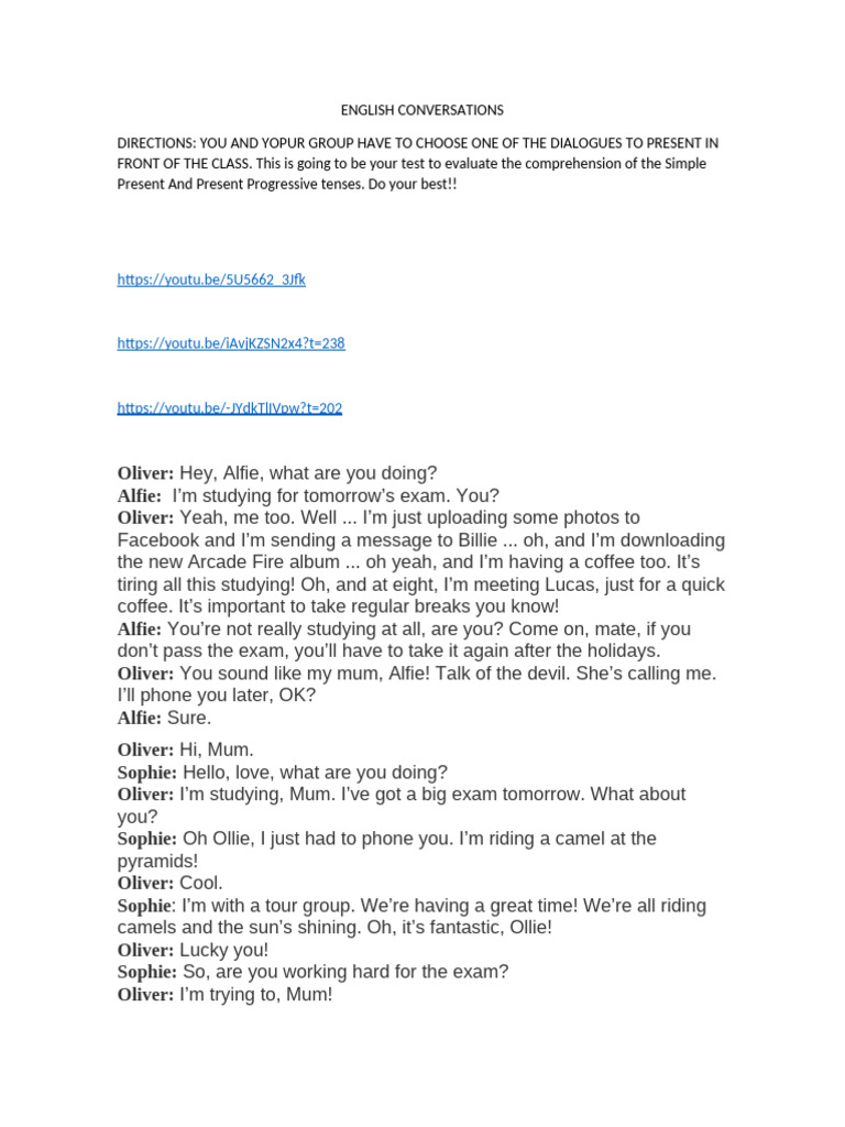English Conversations | PDF