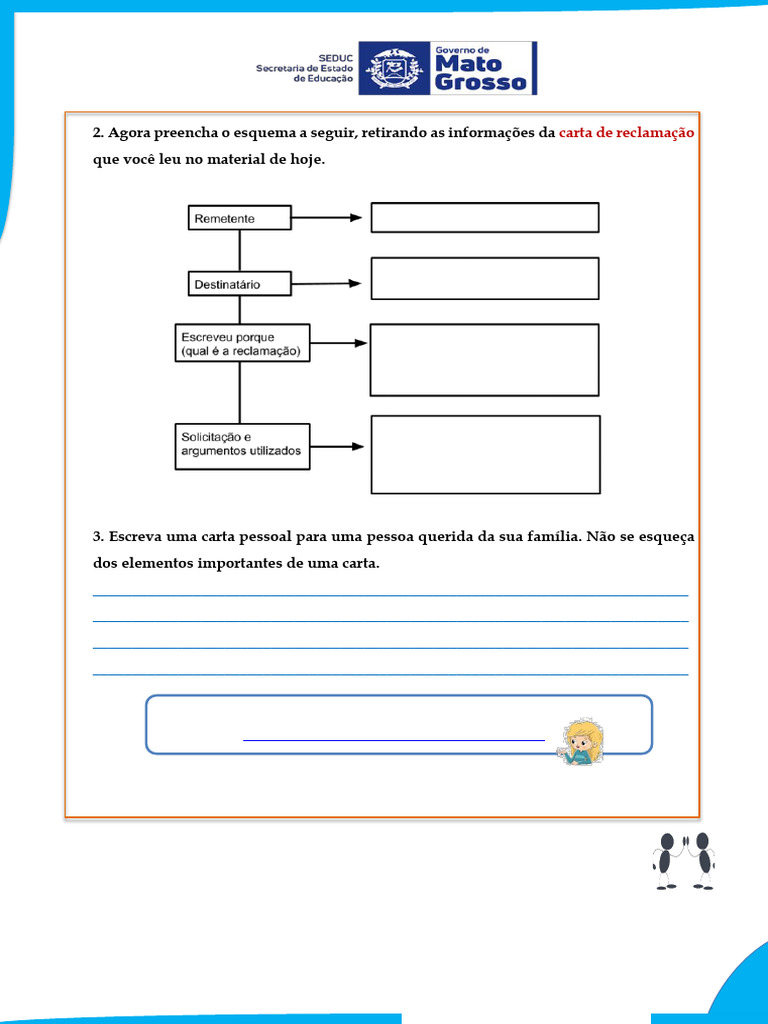 Produção de Carta de Reclamação 4º Ano | PDF