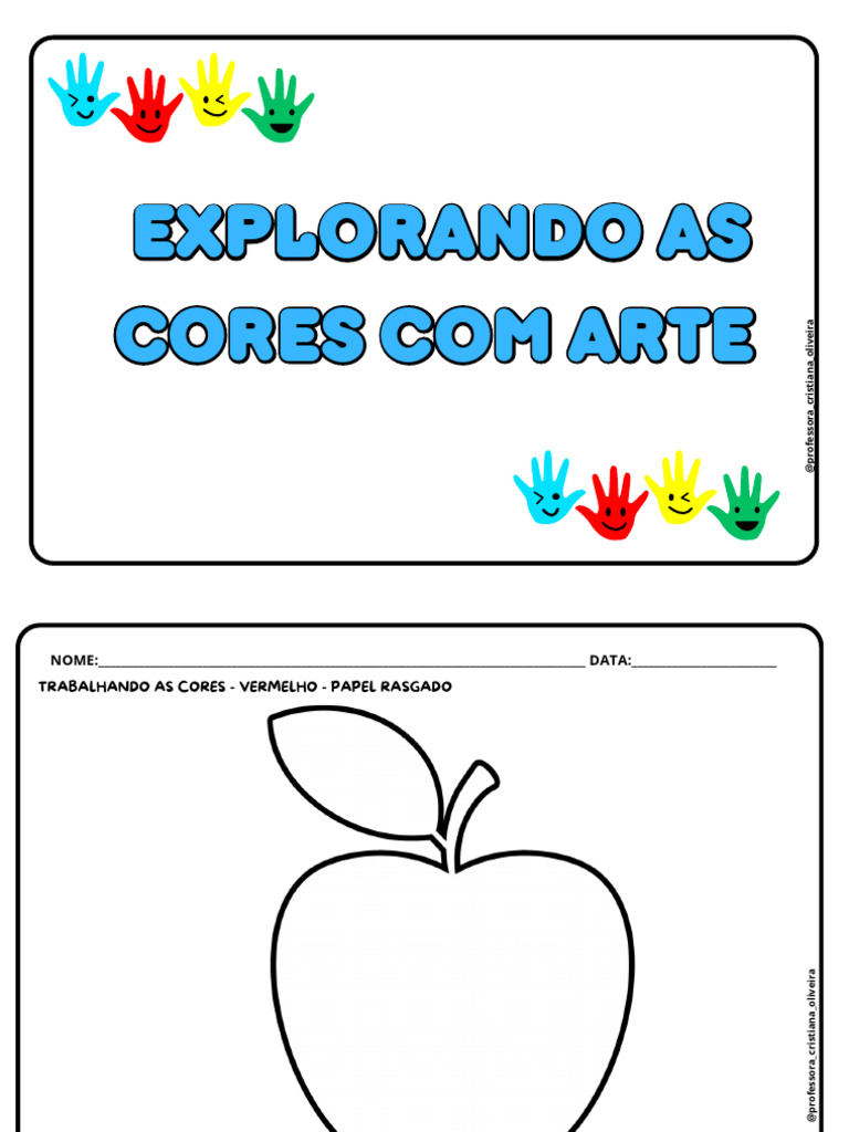 Atividades Artísticas com Cores na Educação Infantil | PDF | Cor | Vermelho