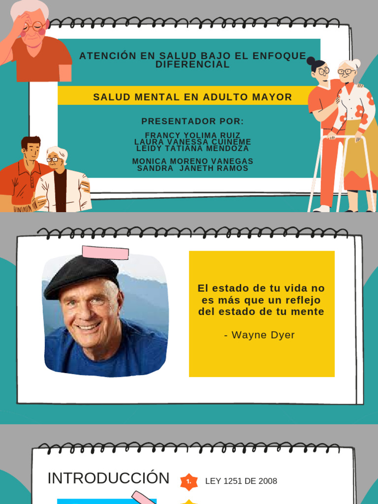 Salud Mental en Adultos Mayores | PDF | Vejez | Salud mental