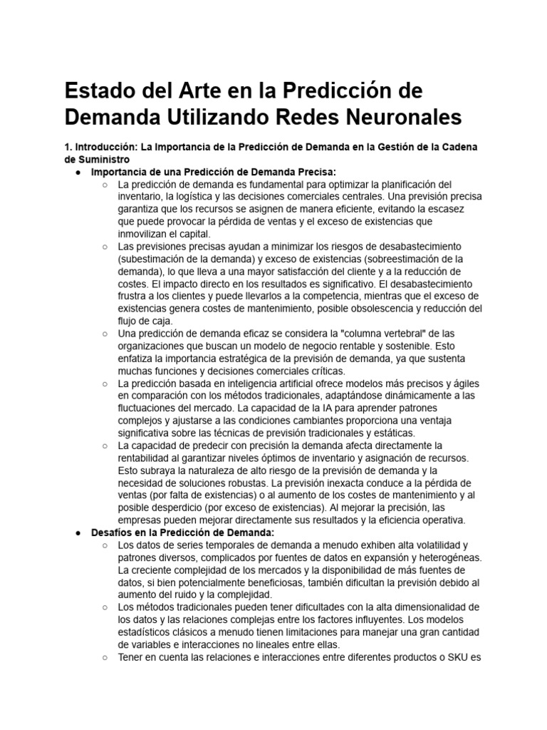 Predicción Demanda Con Redes Neuronales | PDF | Matemáticas Aplicadas