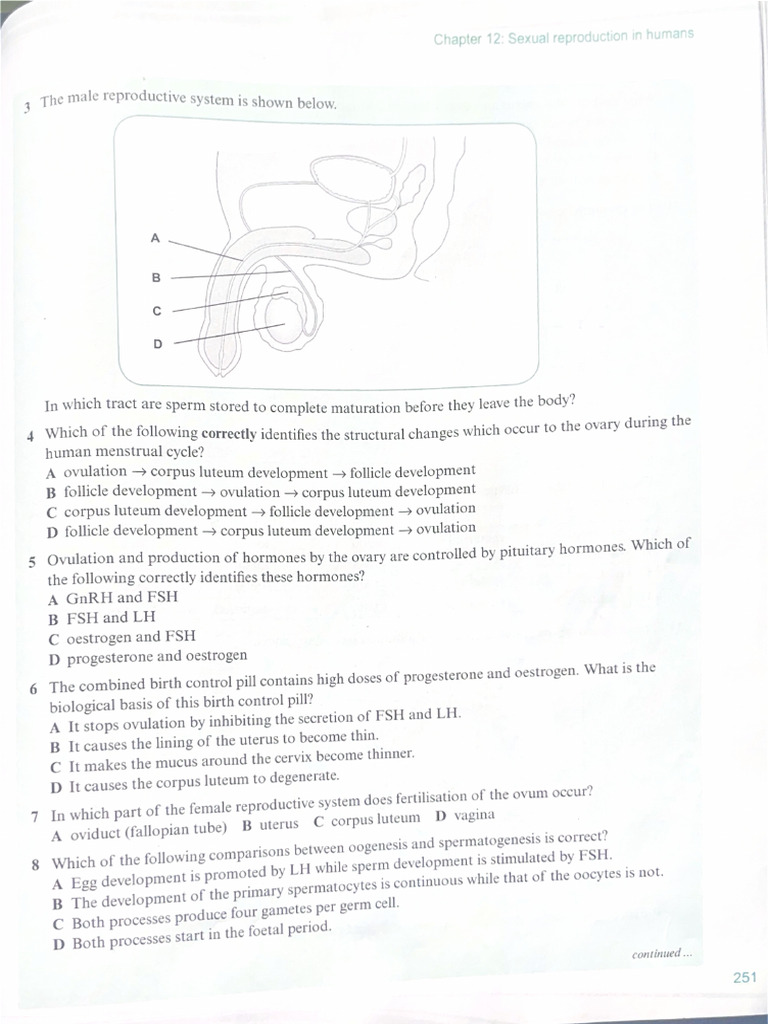 Chapter 12 Sexual Reproduction in Humans | PDF