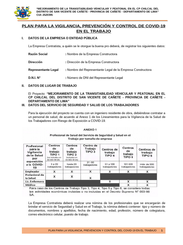14.6. - Plan para La Vigilancia, Prevencion y Control Del Covid-19 en ...