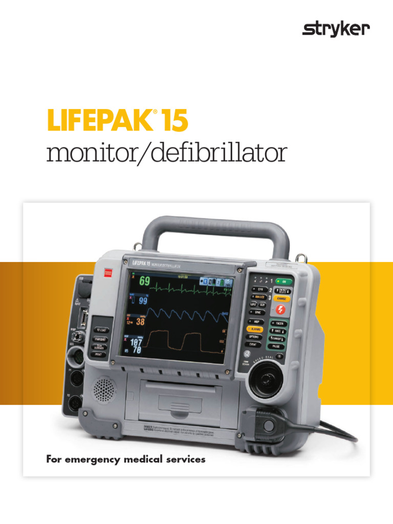 LIFEPAK 15 Monitor/Defibrillator Overview | PDF | Cardiopulmonary ...