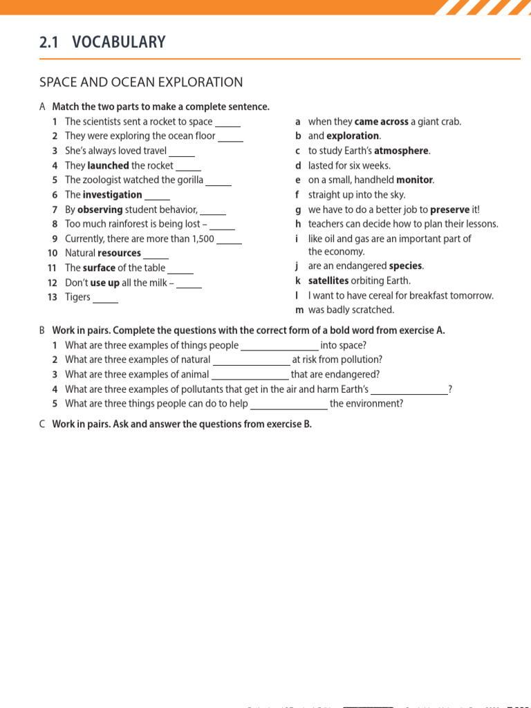 Space and Ocean Exploration Activities | PDF