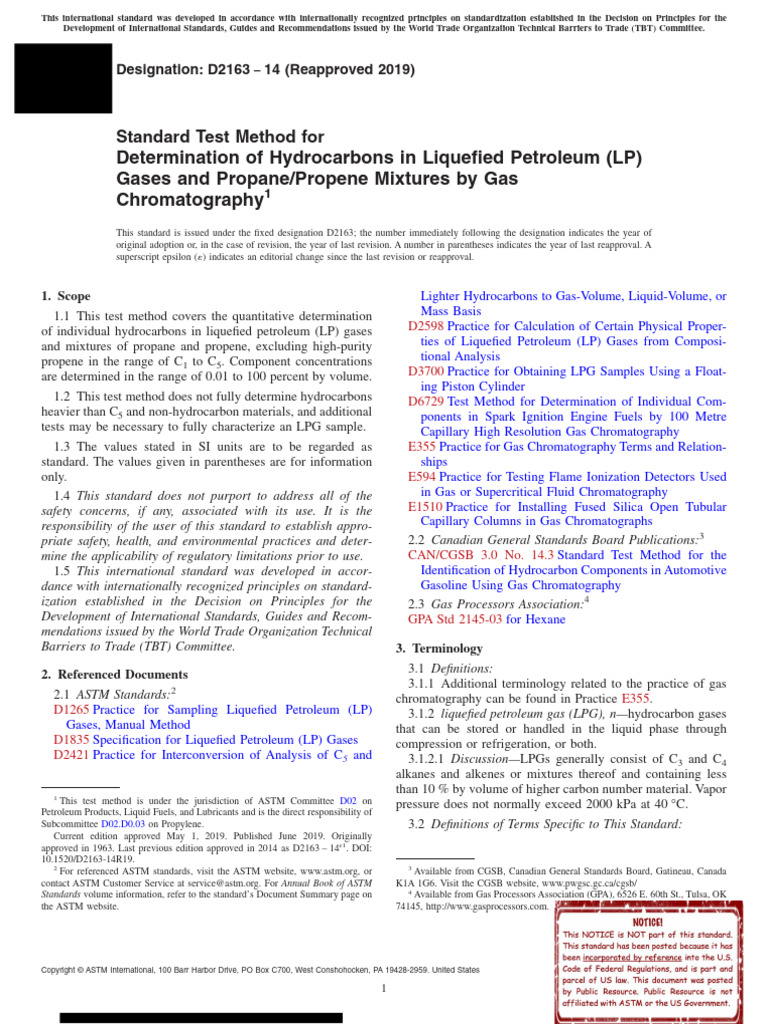 Hydrocarbon Analysis in LPG by GC | PDF | Gas Chromatography ...