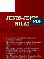 JENIS-JENIS NILAI