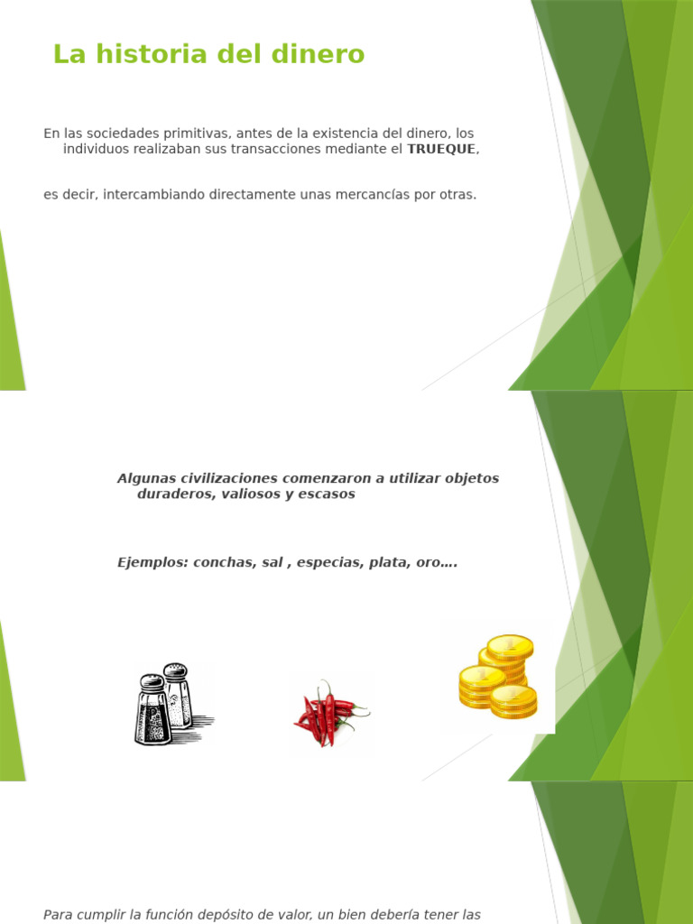 La Historia Del Dinero | PDF | Dinero | La política monetaria