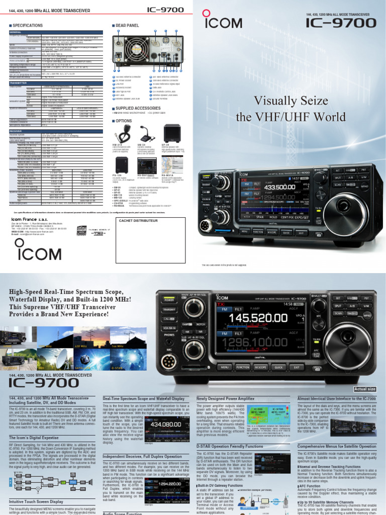 doc-IC-9700-en | PDF | Frequency Modulation | Broadcasting