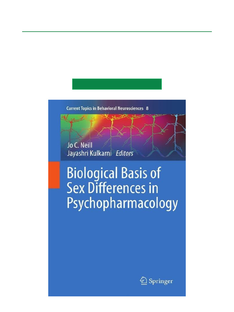 Biological Basis of Sex Differences in Psychopharmacology PDF Ebook ...
