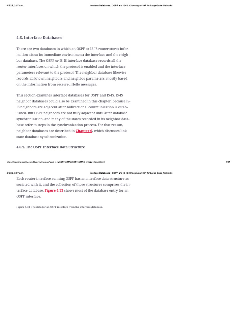 Interface Databases _ OSPF and is-Is_ Choosing an IGP for Large-Scale ...