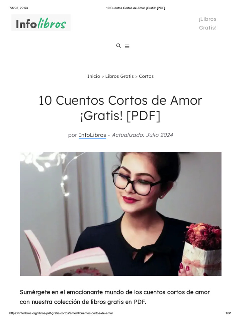 10 Cuentos Cortos de Amor Gratis PDF Amor Cuentos