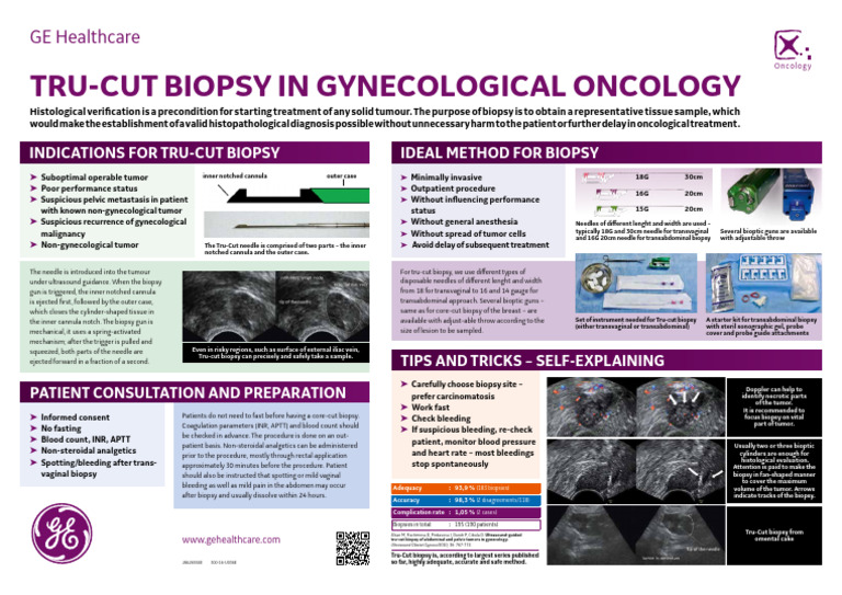 Jb42655xe Poster Trucut Biopsy A3 2018 | PDF | Biopsy | Medical Specialties